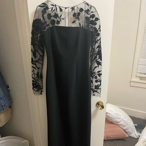 Sachin & Babi formal full length black lace dress woman’s size 8